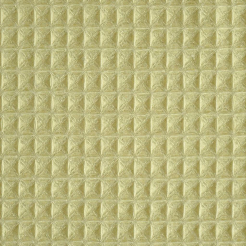 Waffelpique Pikee Baumwolle hellgelb
