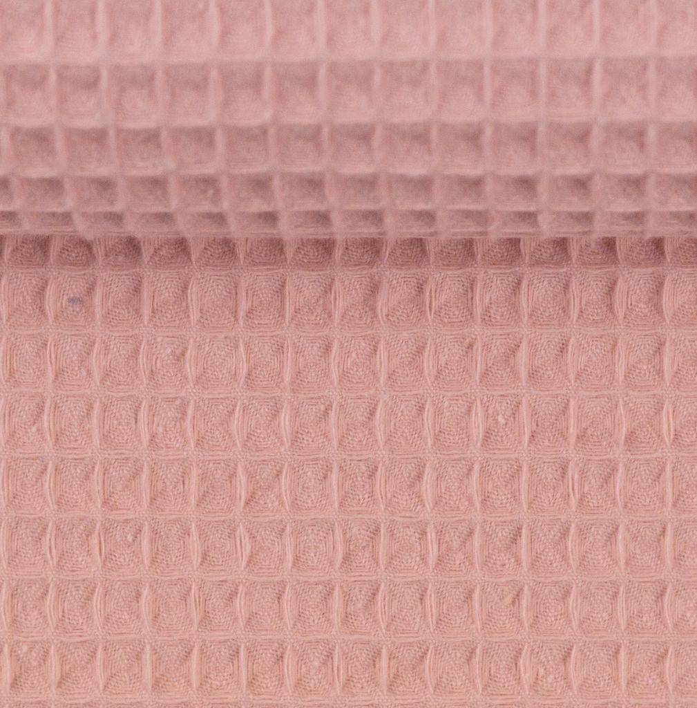 Waffelpique Pikee Baumwolle apricot