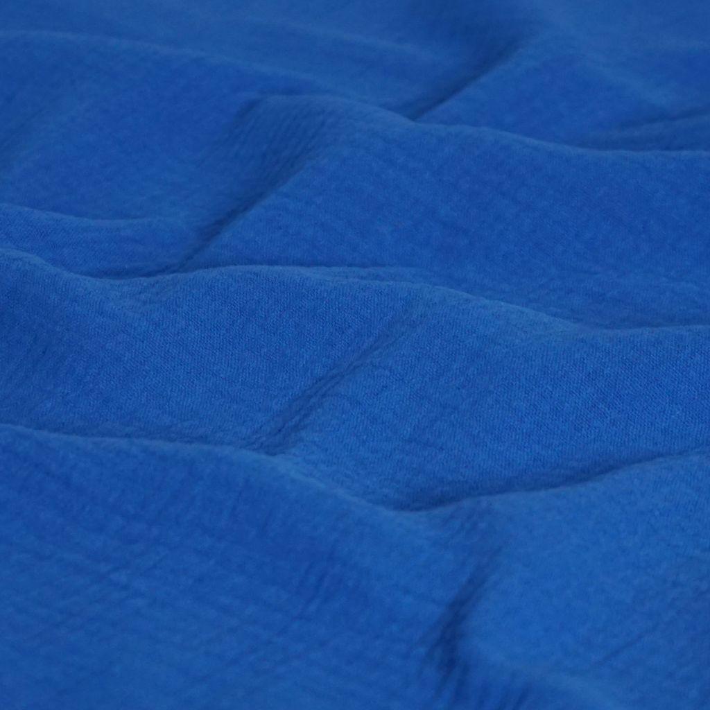 Musselin Double Gauze uni capriblau