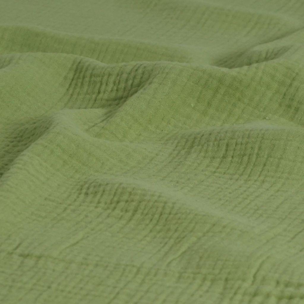 Musselin Double Gauze uni hellgrün