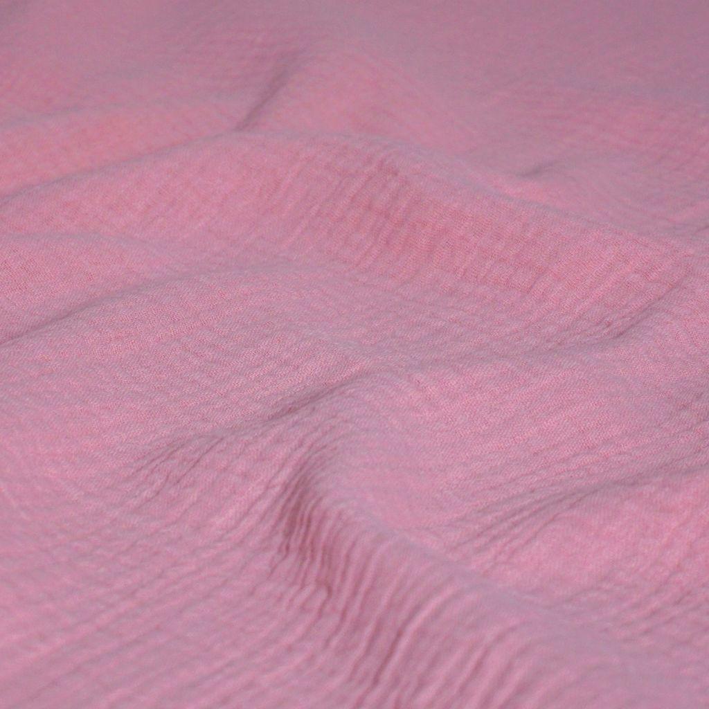 Musselin Double Gauze uni rosa