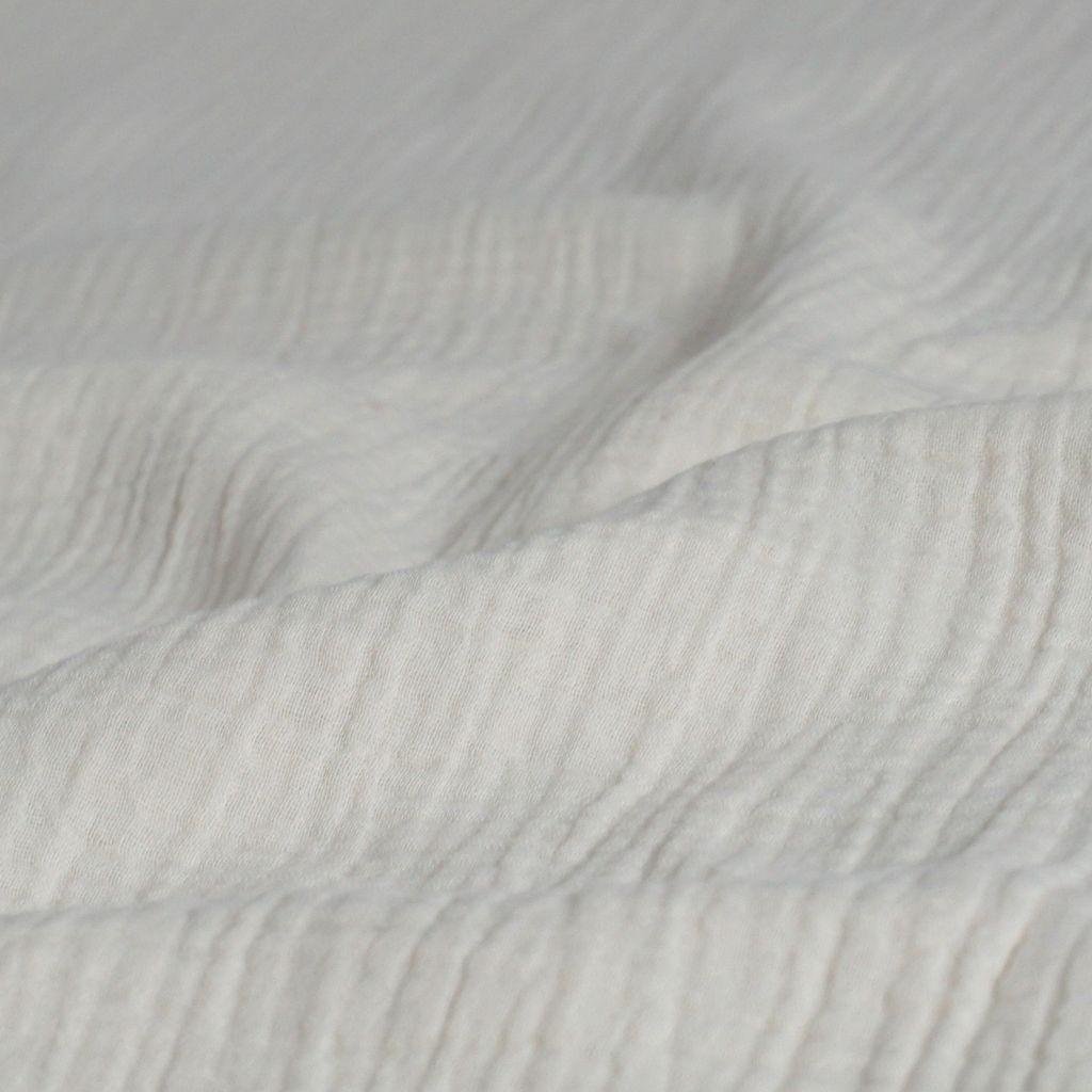 Musselin Double Gauze uni ecru