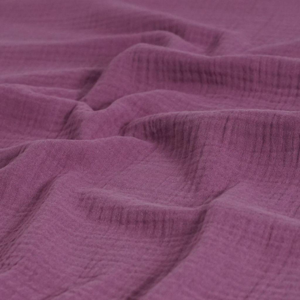 Musselin Double Gauze uni violett