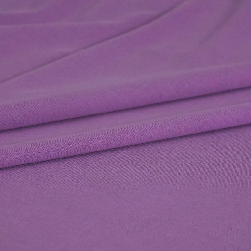 Interlock Jersey uni Baumwolle dusty lavender erika - Bio