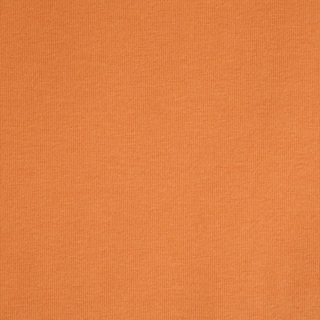 Singlejersey uni aus Baumwolle mango - Bio