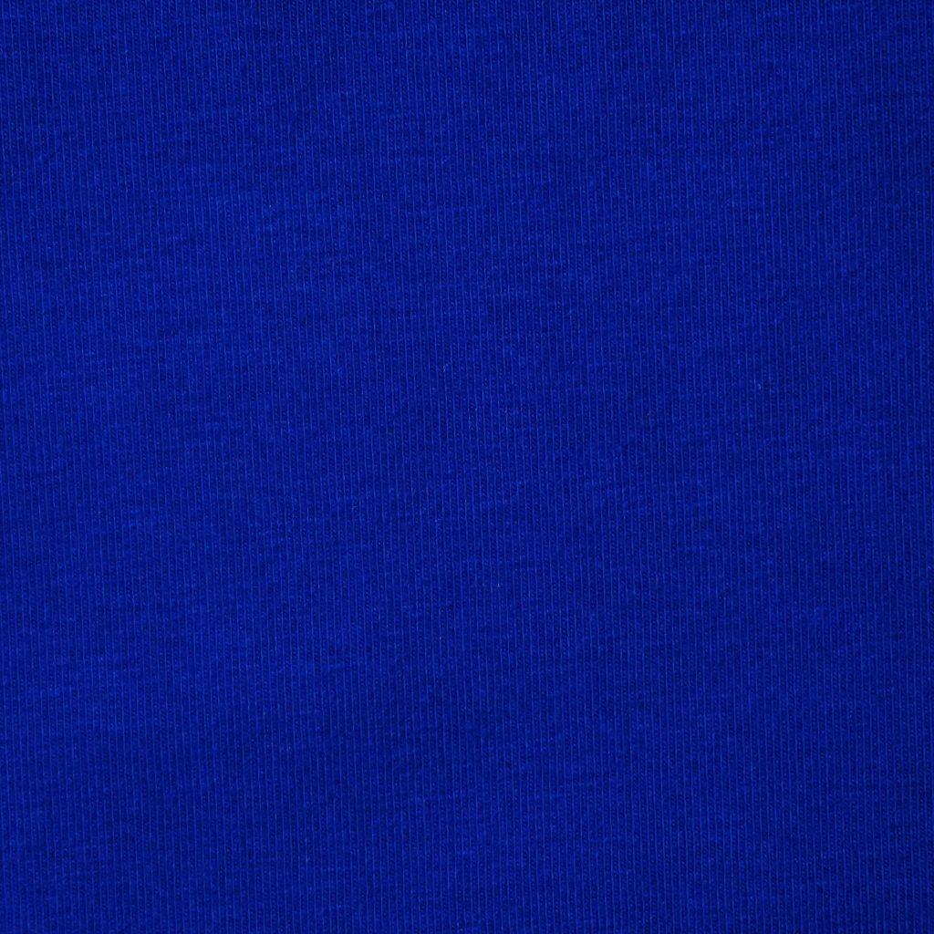 Singlejersey uni aus Baumwolle royalblau - Bio
