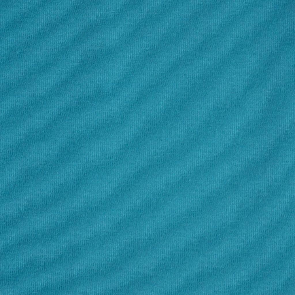 Singlejersey uni aus Baumwolle helltürkis - Bio