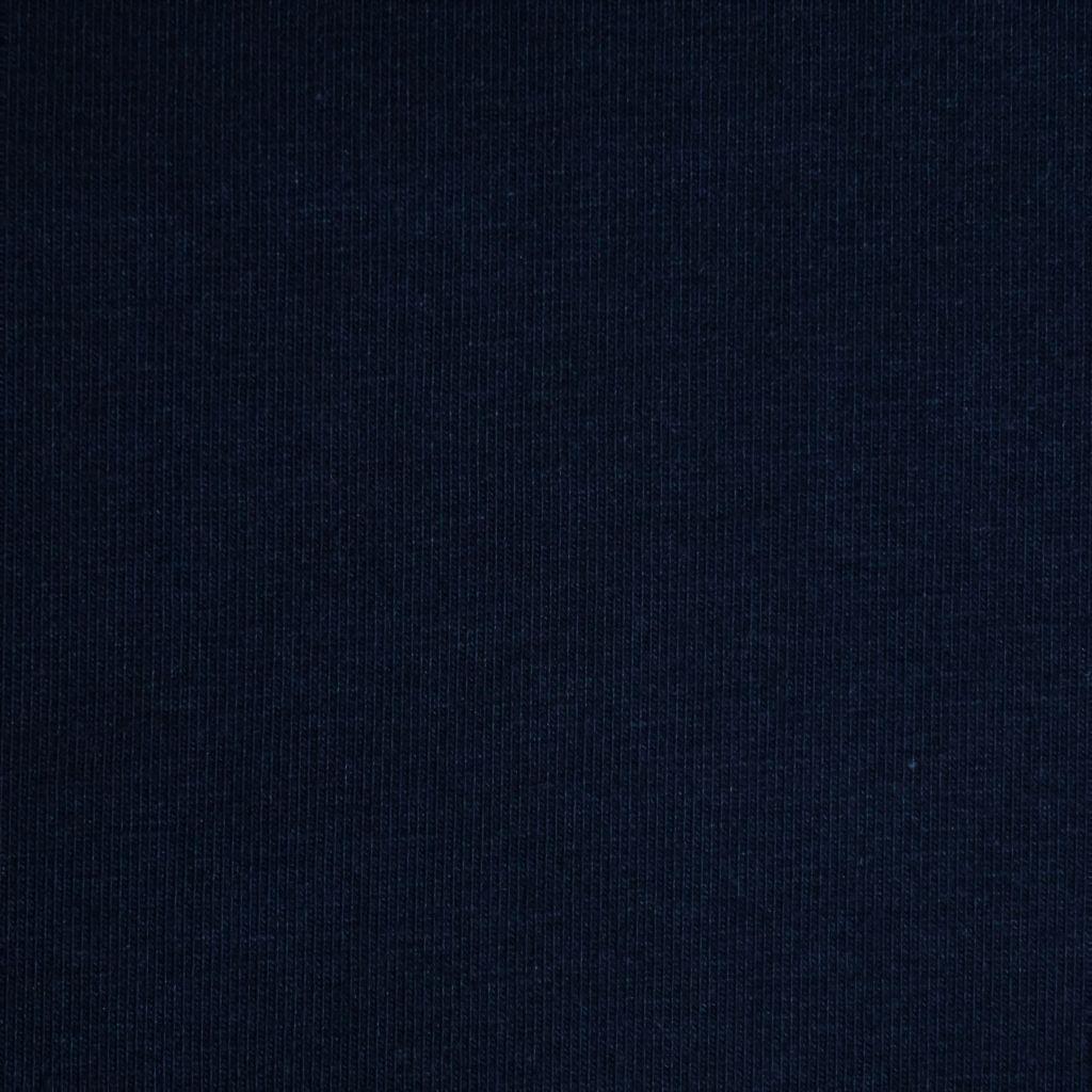 Singlejersey uni aus Baumwolle navyblau - Bio