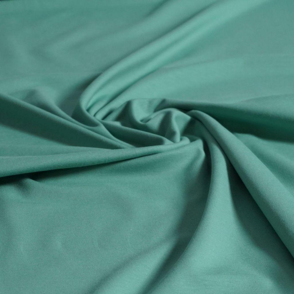 Singlejersey uni aus Baumwolle pistaziengrün - Bio