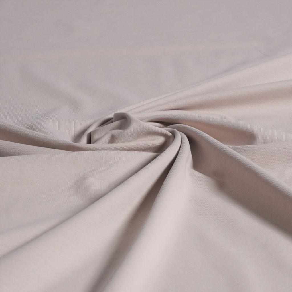 Singlejersey uni aus Baumwolle sand - Bio