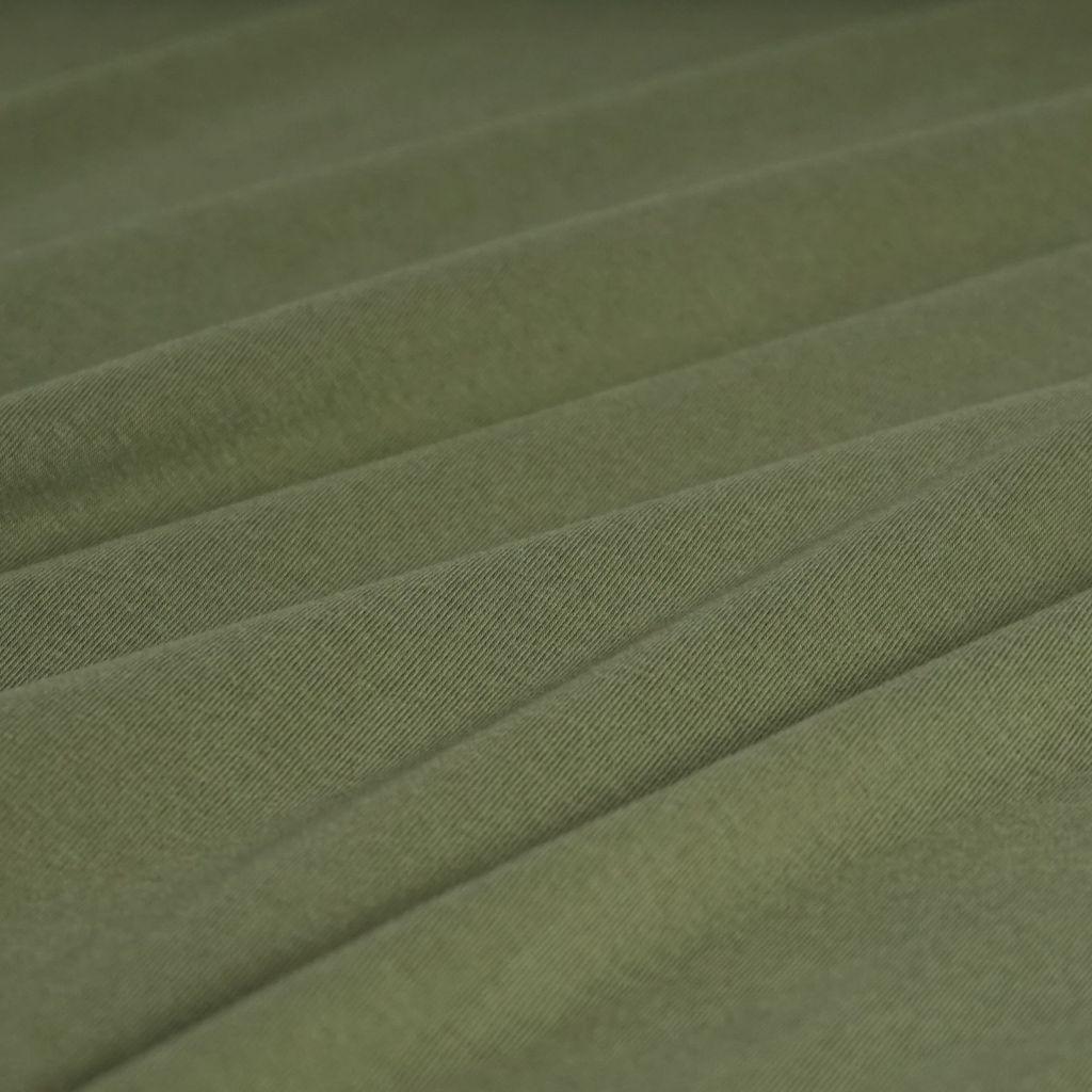 Bambus-Baumwolle Jersey soft touch matt olivgrün