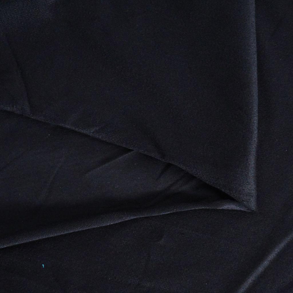 French Terry uni schwarz