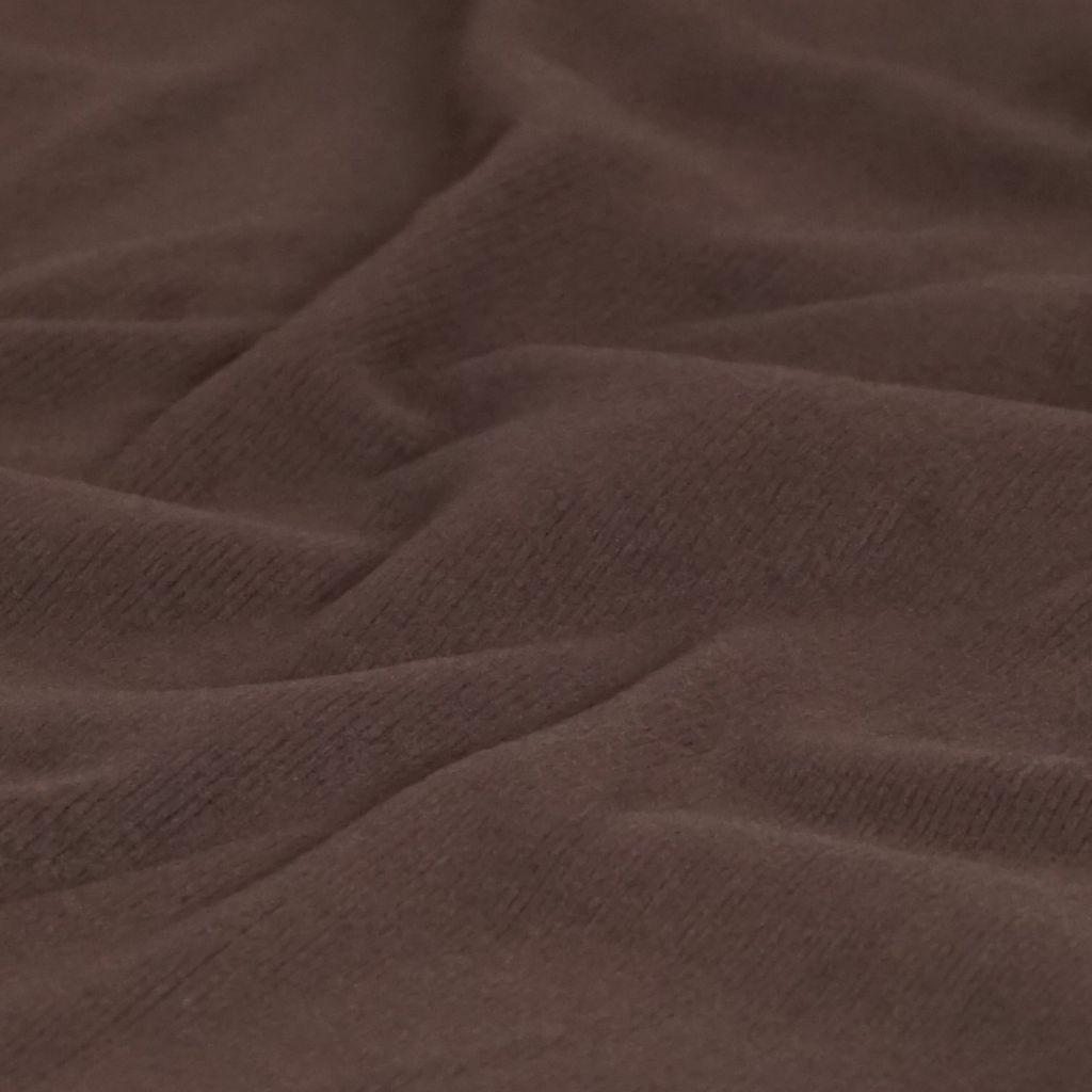 Feinripp Viskosestrick superweich dunkelbraun