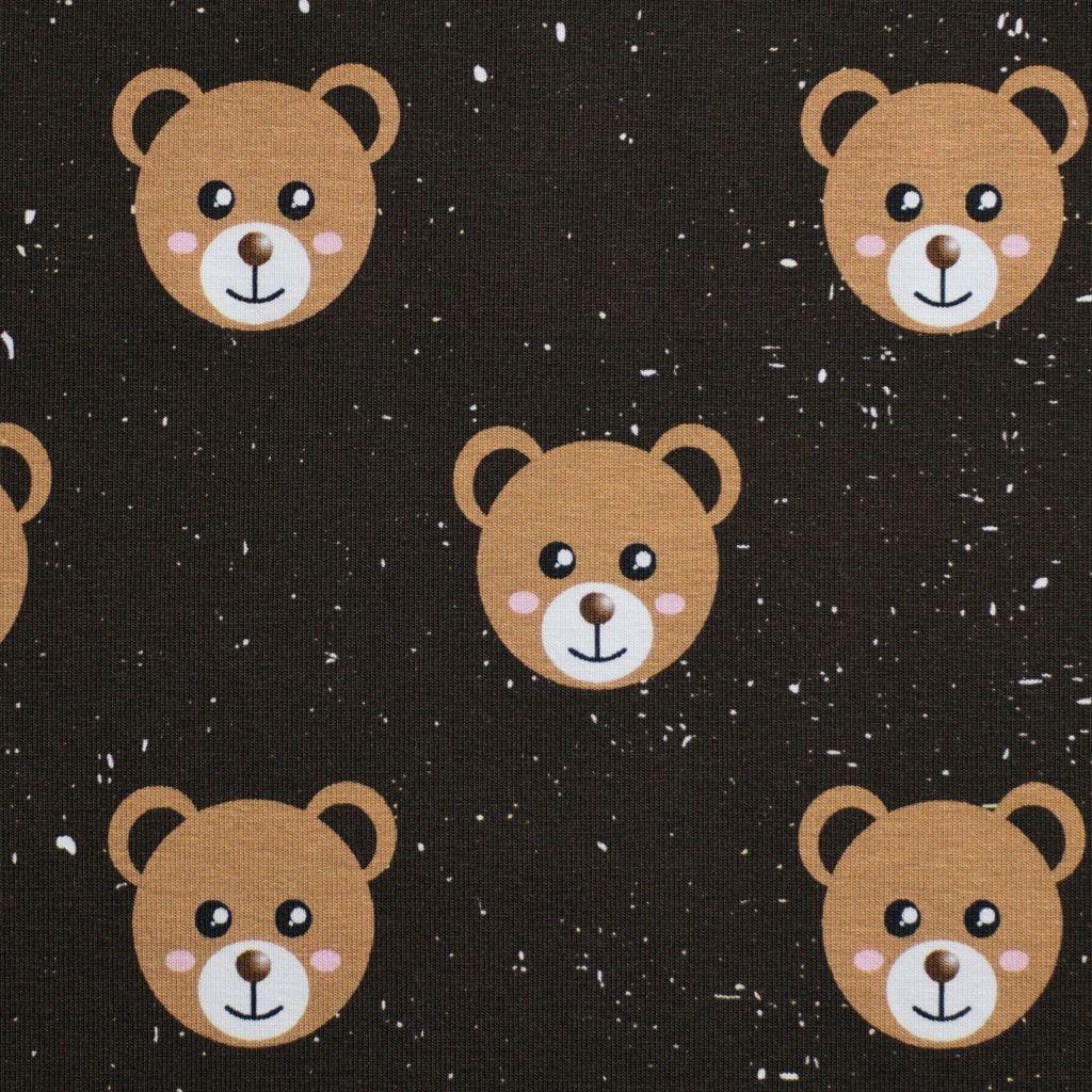 Baumwolljersey Teddys braun – FVJ