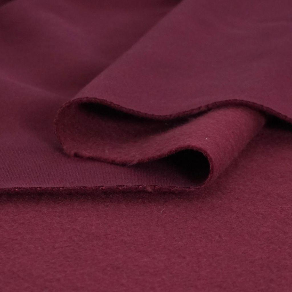 Heavy Sweat Stoff 70% CO uni weinrot