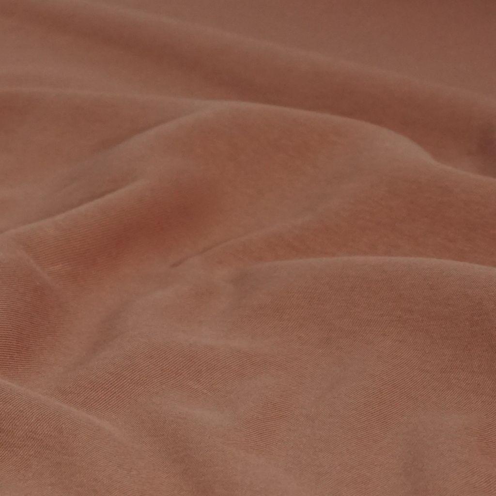 Heavy Sweat Stoff 82% CO uni karamel braun