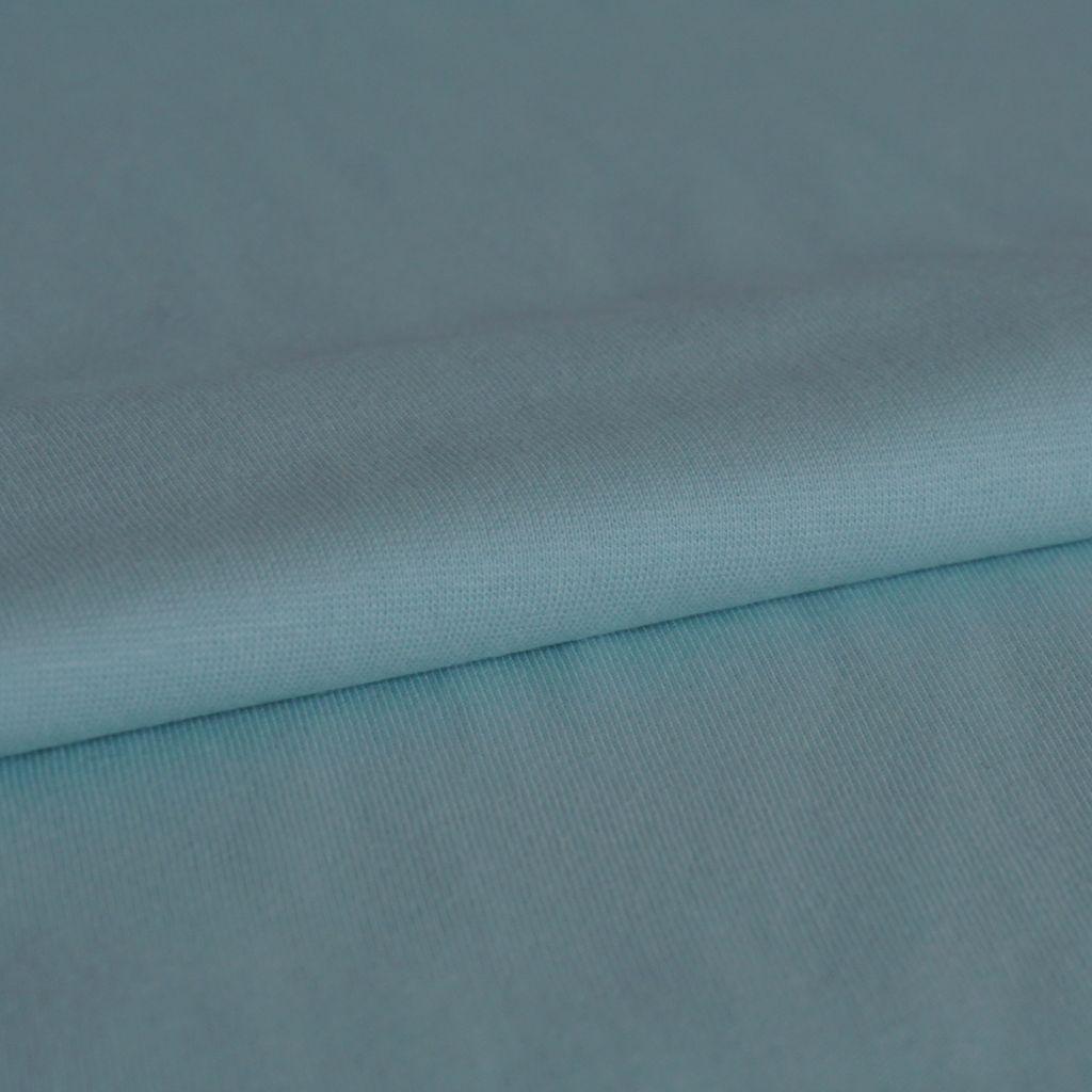 Bündchenware eisblau – Bio