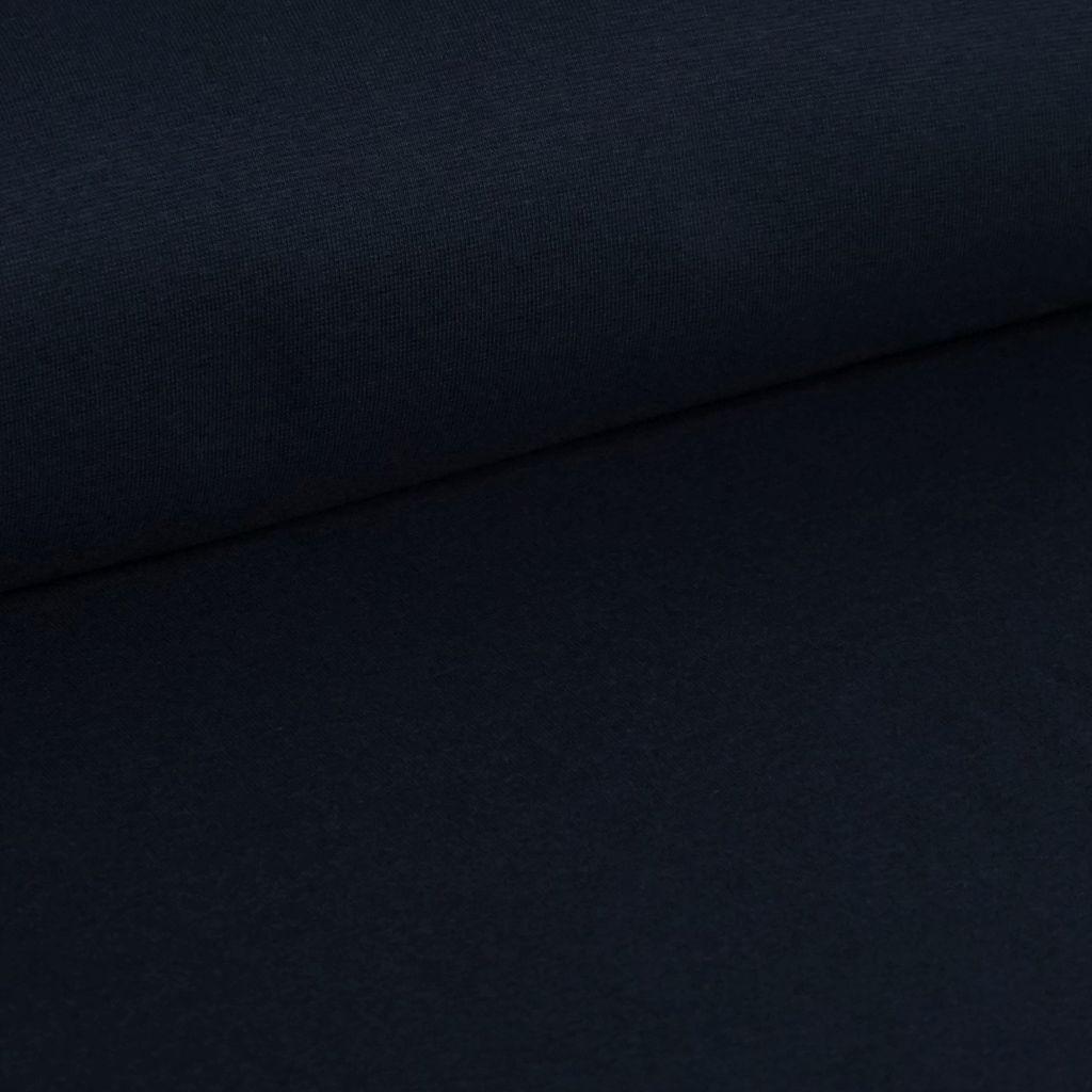 Bündchenware navyblau – Bio