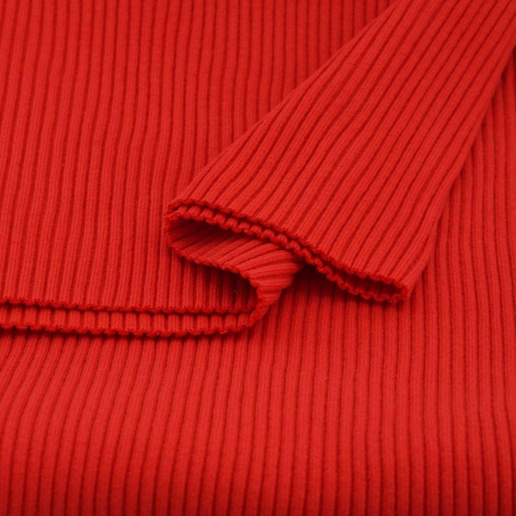 Rippenbündchen 3x3 rot