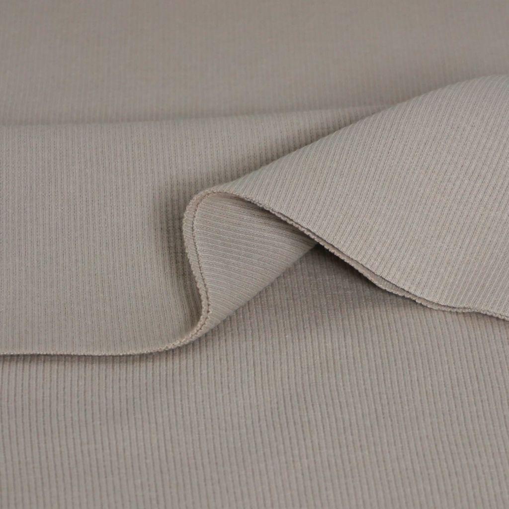 Rippenbündchen Feinripp 2x2 beige