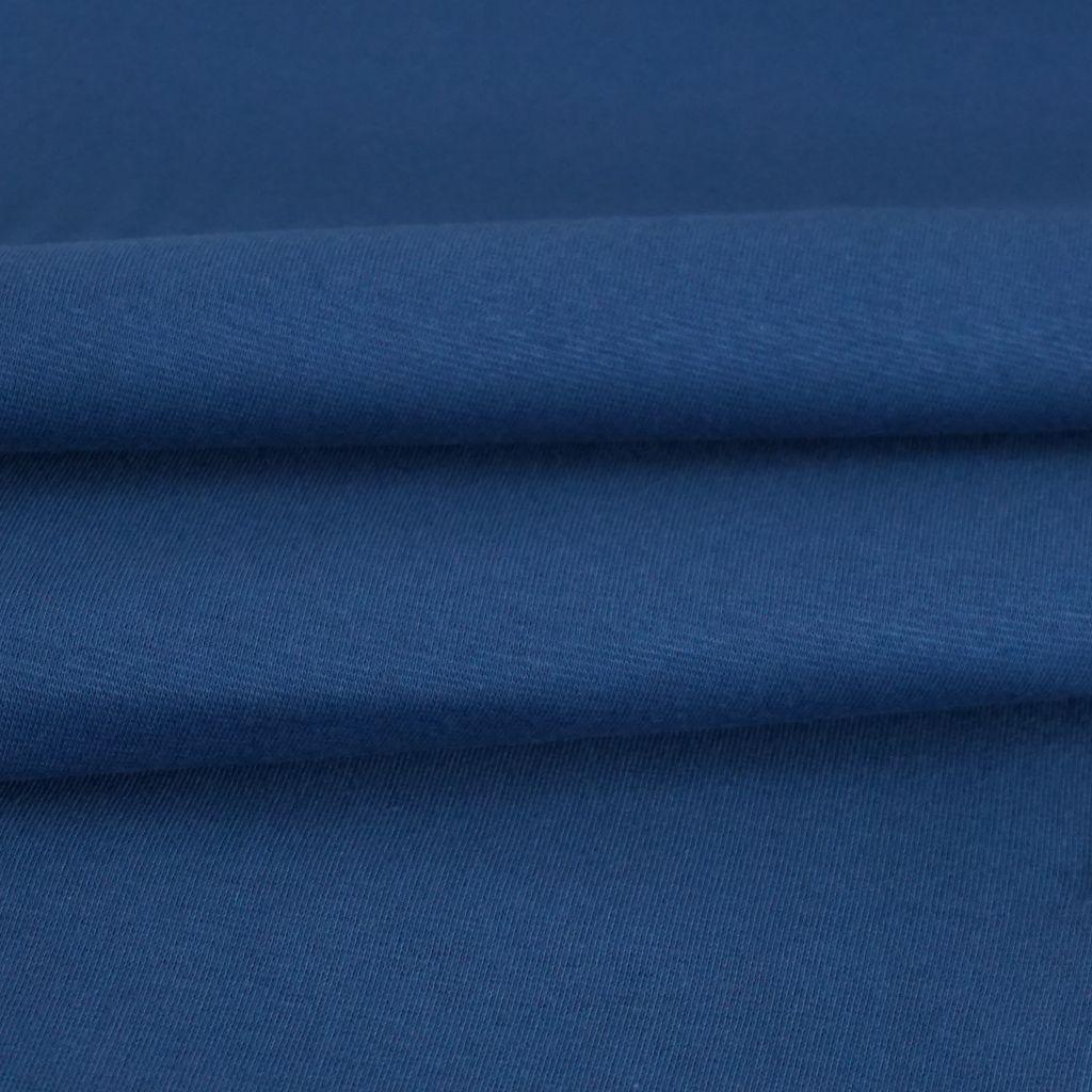 Bündchenware stahlblau – Bio