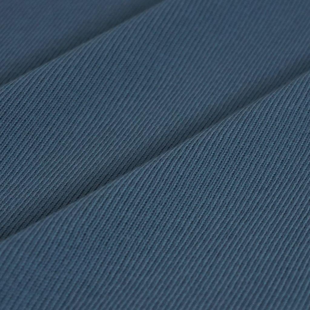 Baumwoll-Strickstoff Sommerstrick stahlblau