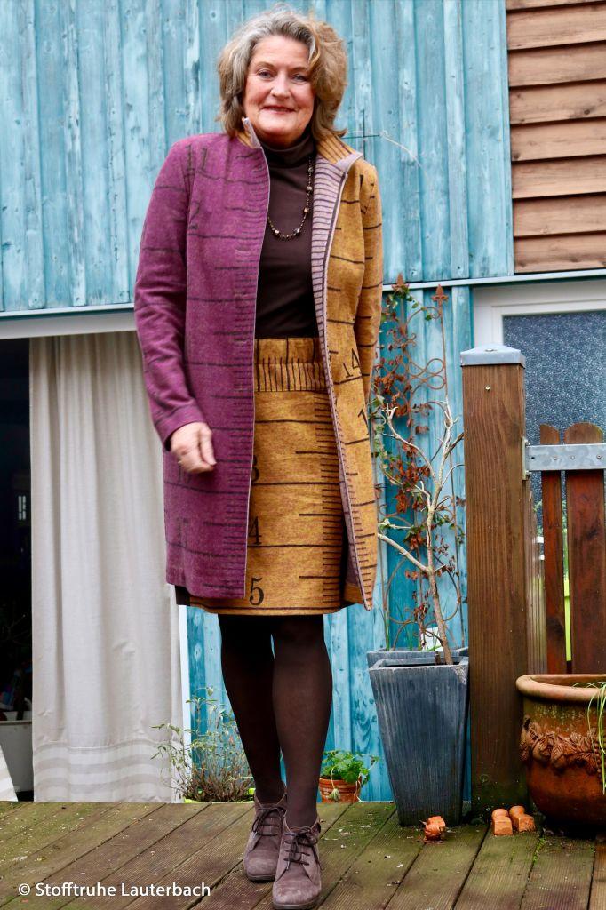 Jacquard-Strick Panel Maßband Long Story 2,45m