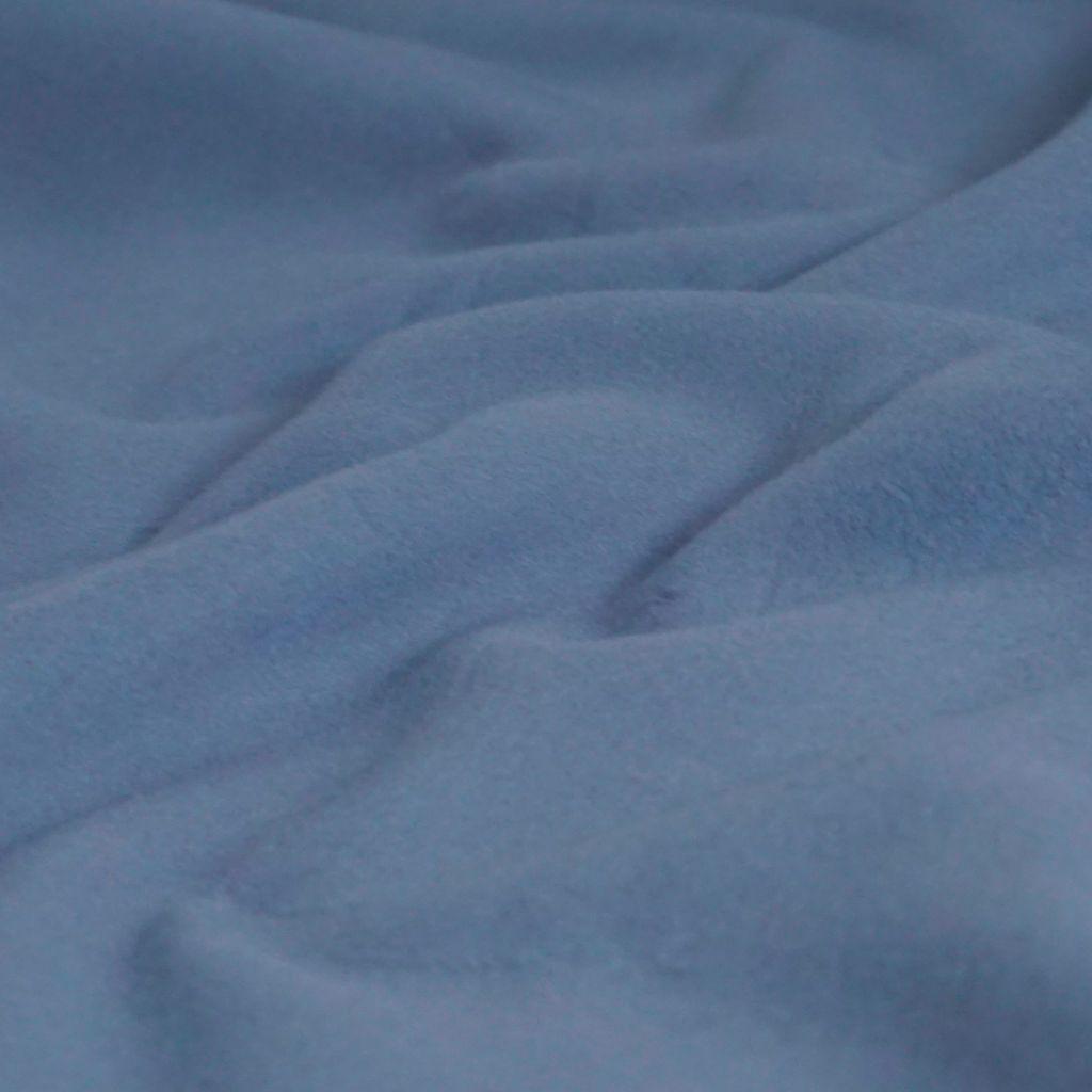 Baumwollfleece graublau – Bio