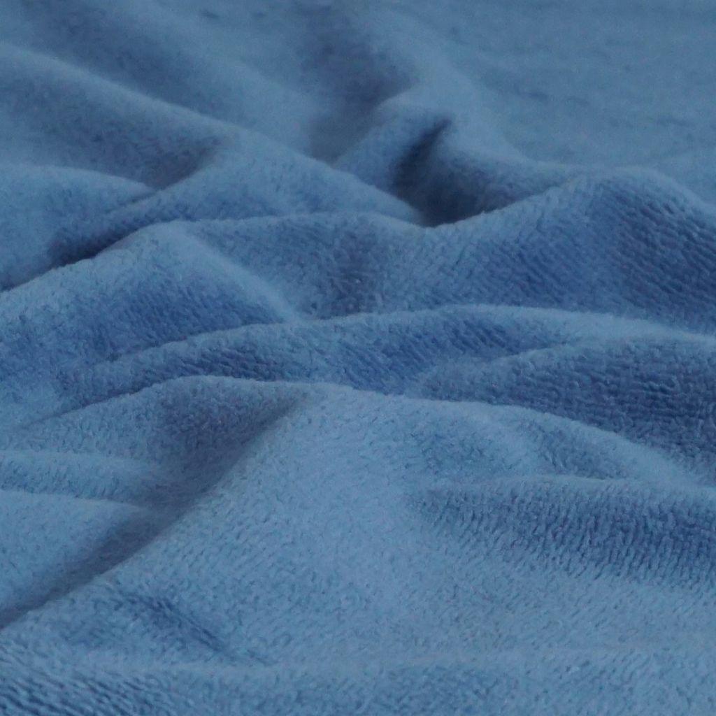 Bambus-Fleece Frottee Doubleface jeansblau