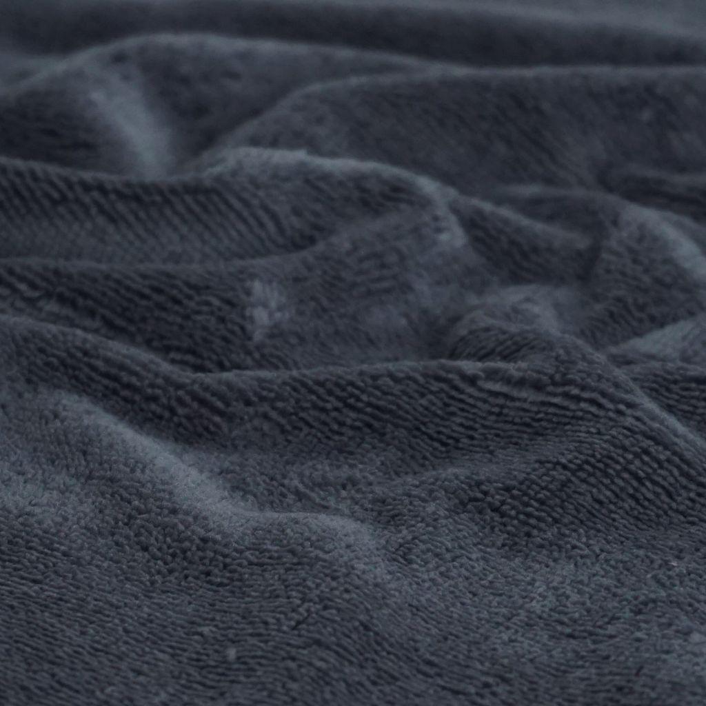 Bambus-Fleece Frottee Doubleface dunkelgrau