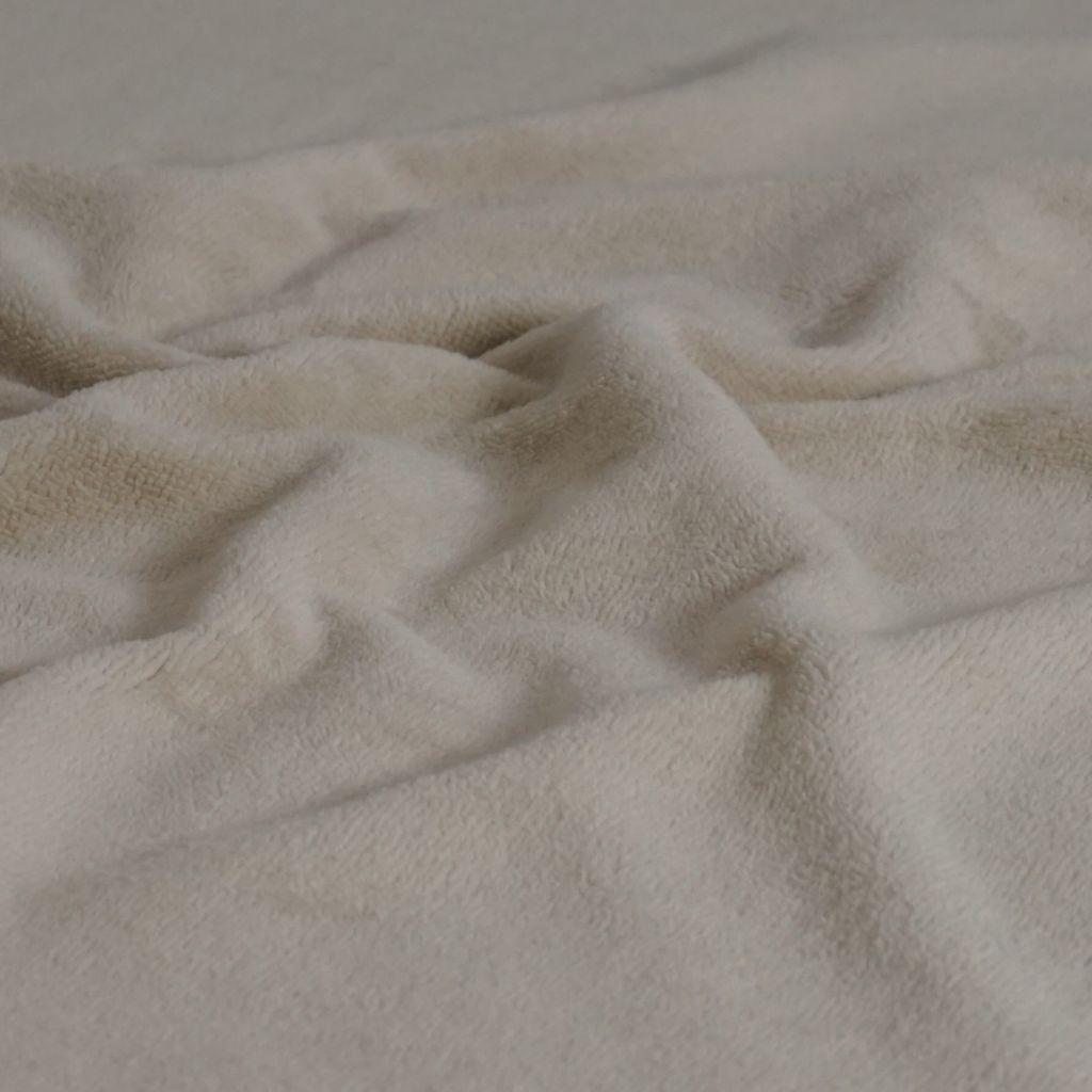 Bambus-Fleece Frottee Doubleface beige