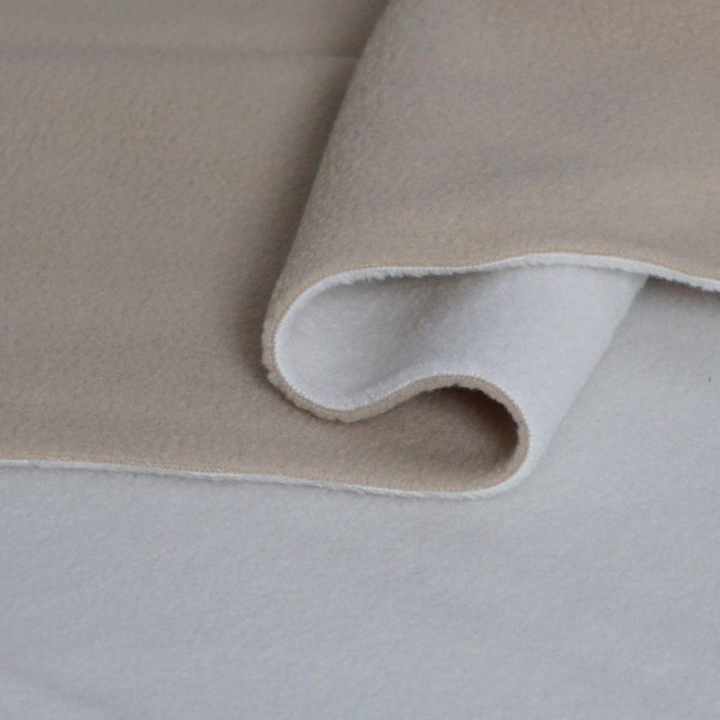 Polar Fleece Doubleface antipilling zweifarbig beige ecru