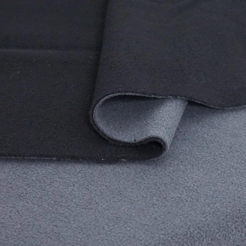 Polar Fleece Doubleface antipilling zweifarbig schwarz grau