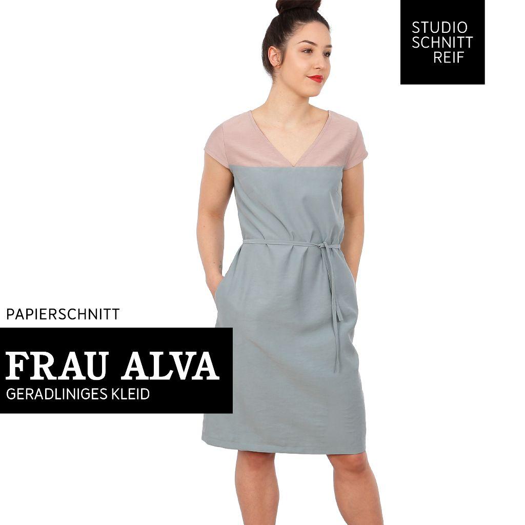 Papierschnittmuster Sommerkleid Frau Alva XS-XXL