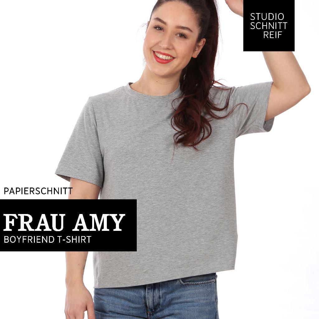 Papierschnittmuster Boyfriend Shirt Frau Amy XS-XXL