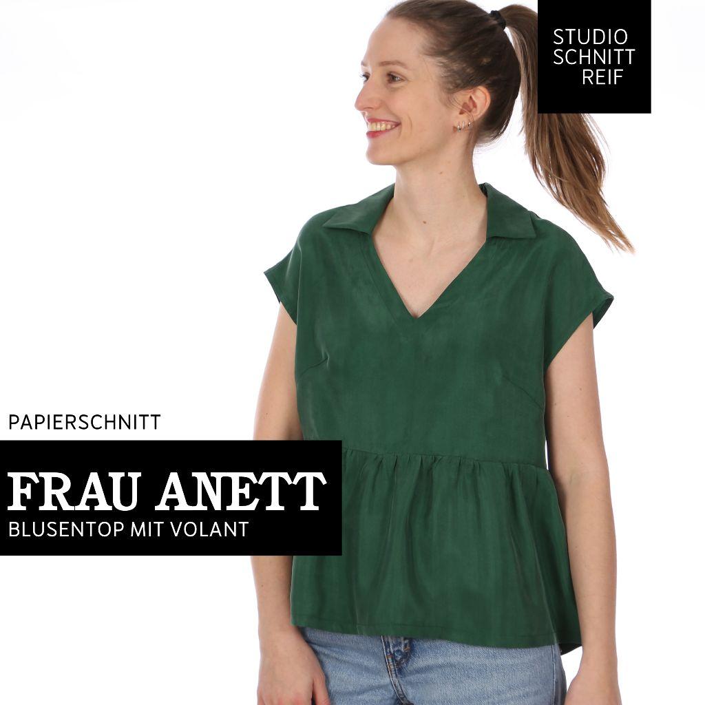 Papierschnittmuster Blusentop Frau Anett XS-XXL