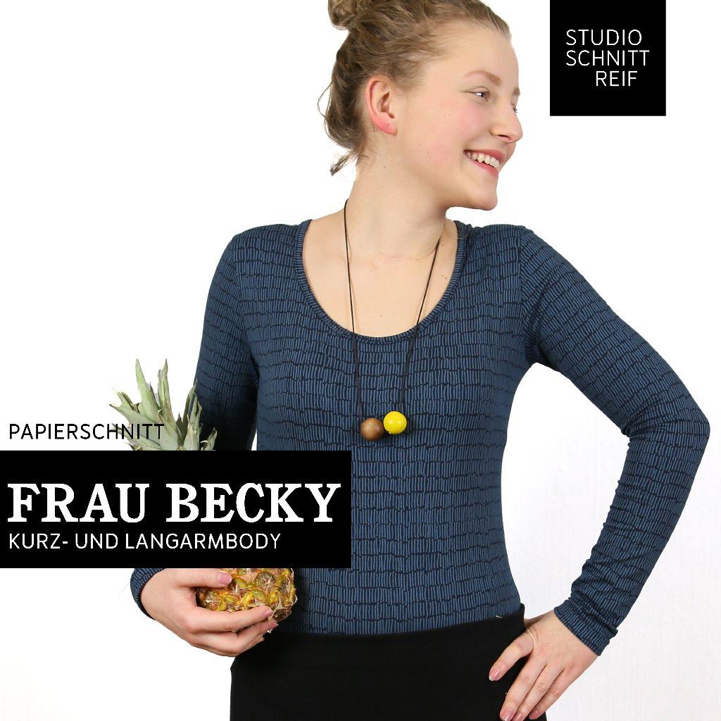 Papierschnittmuster Body Frau Becky XS-XL