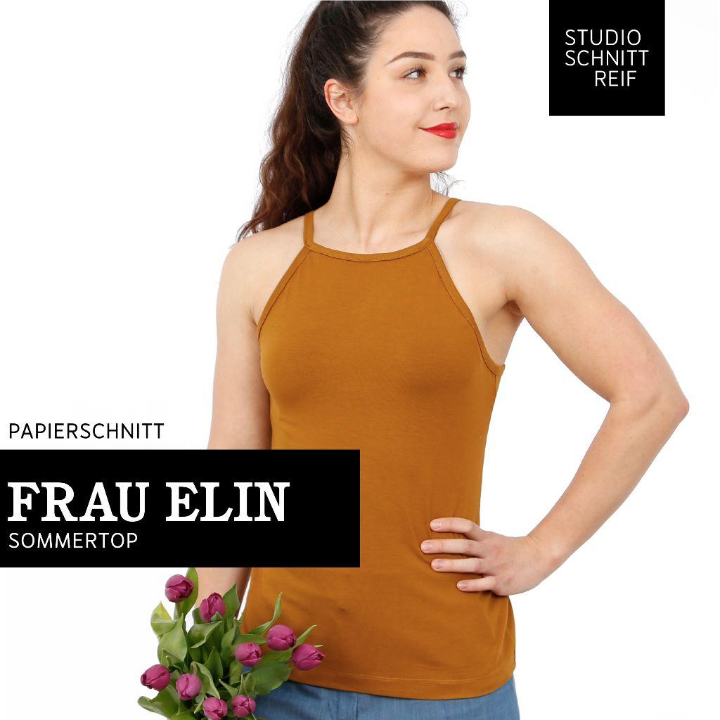 Papierschnittmuster Shirt Spagettiträger Frau Elin XXS-L