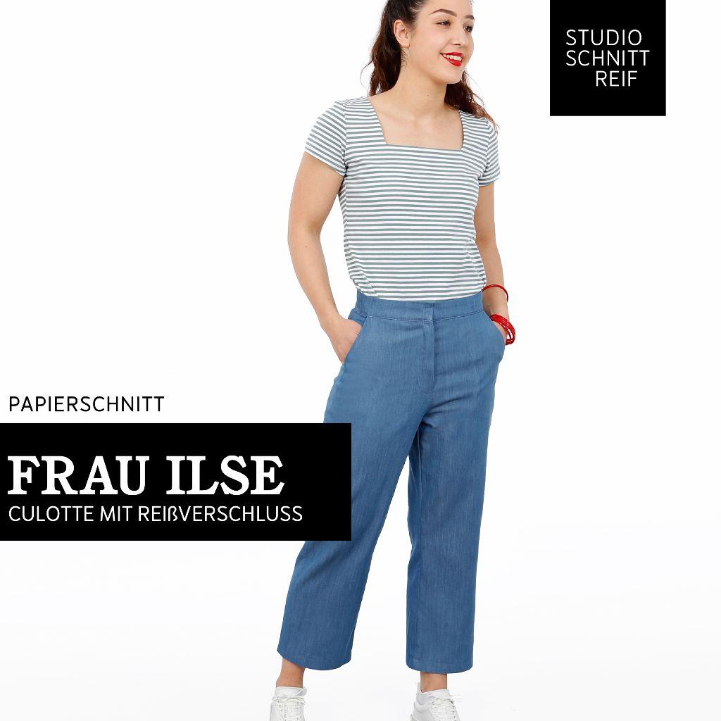 Papierschnittmuster Hose Culotte Frau Ilse XS-XXL