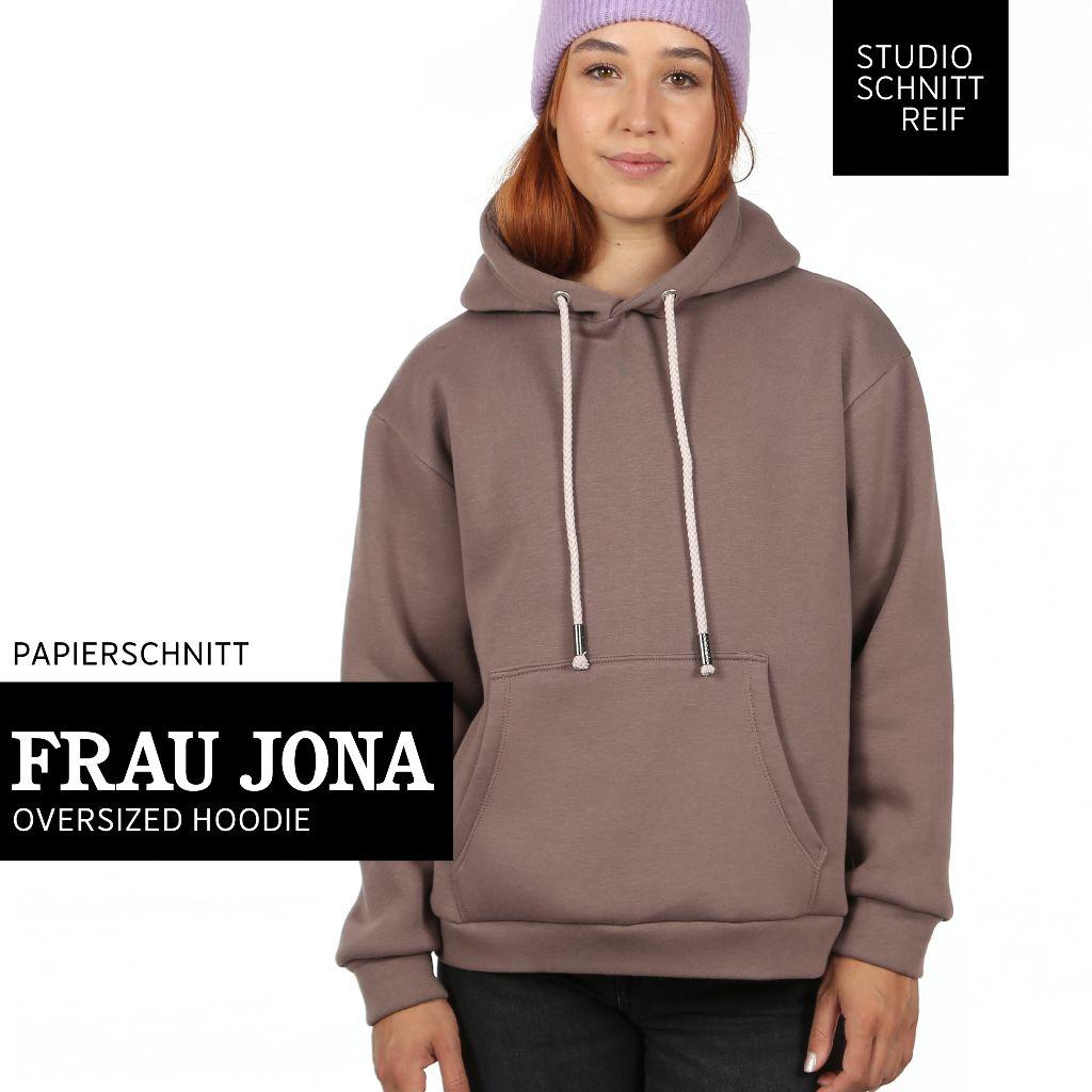 Papierschnittmuster schmaler Sweater Frau Jona XS-XXL