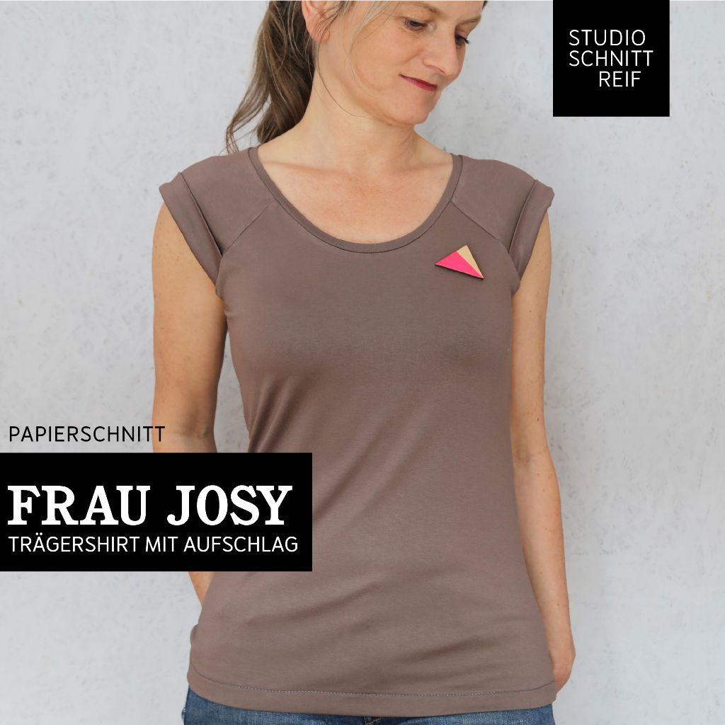 Papierschnittmuster Trägershirt Frau Josy XS-XL