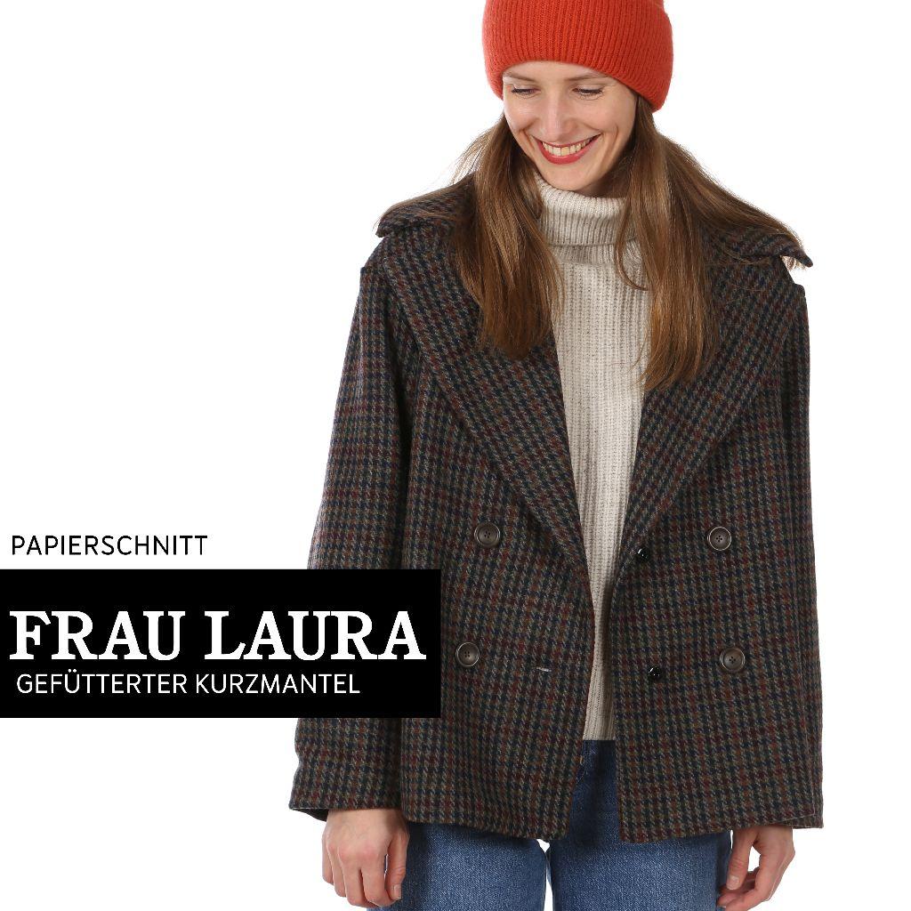 Papierschnittmuster Kurzmantel Frau Laura XS-XXL