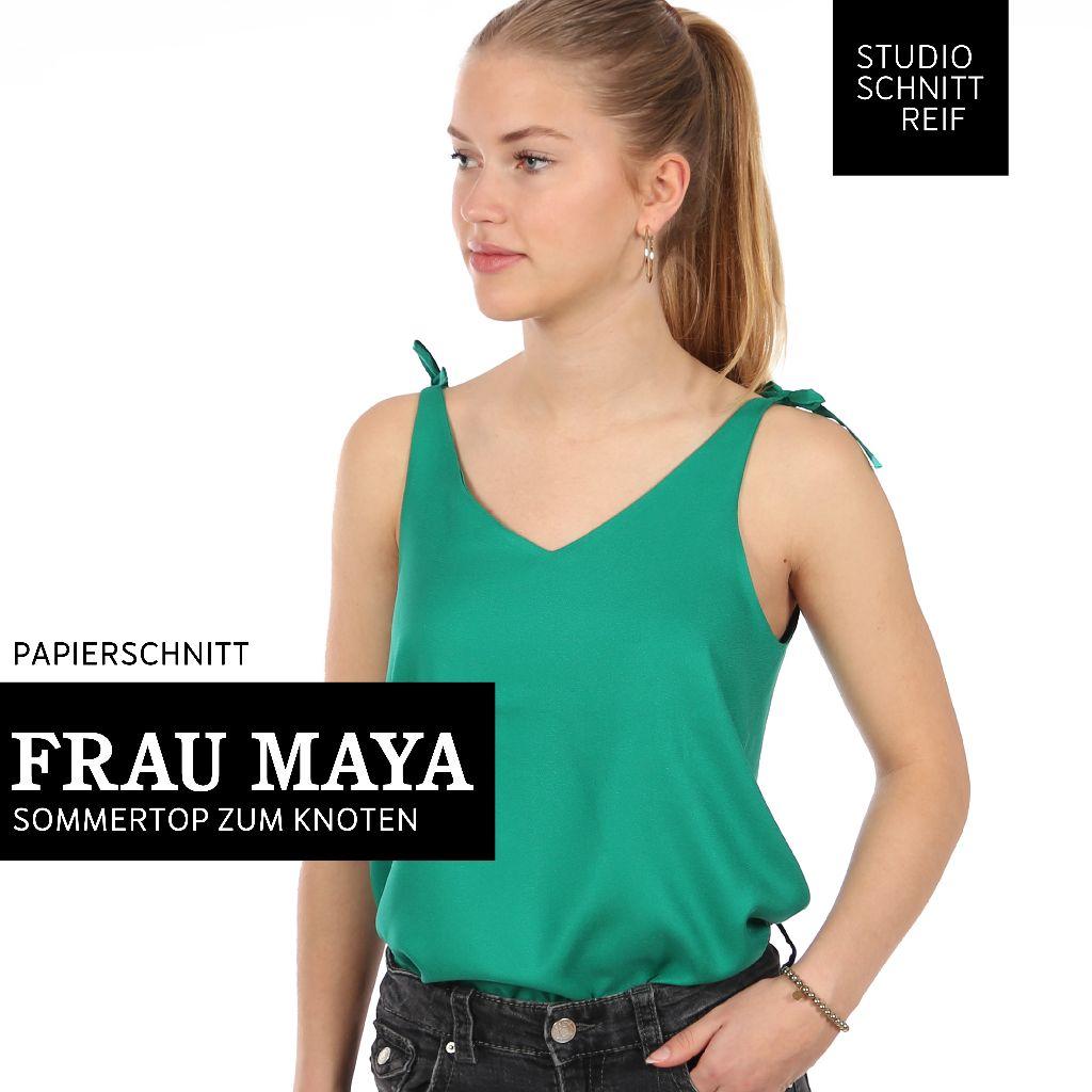 Papierschnittmuster Sommertop zum Knoten Frau Maya  XS-L