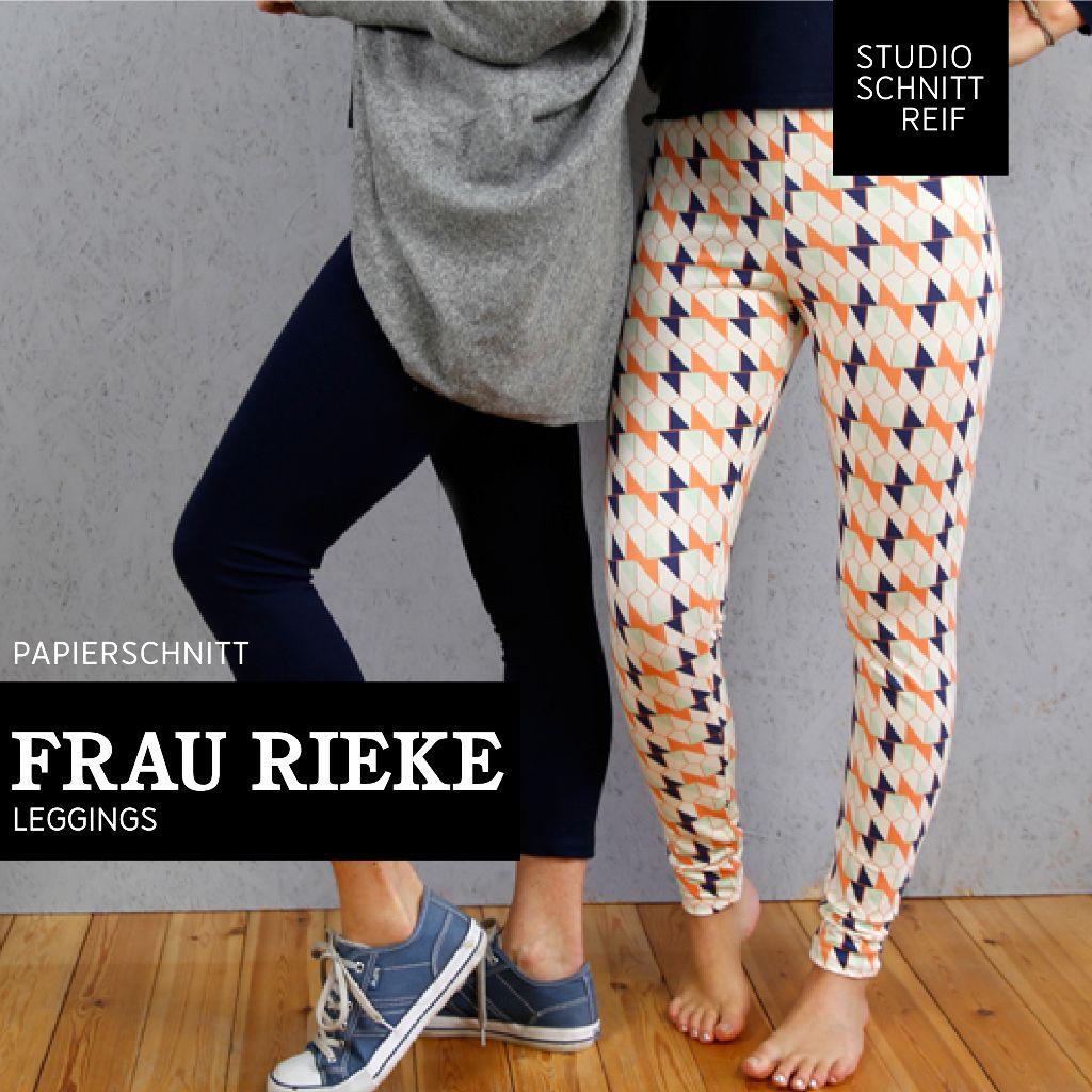 Papierschnittmuster Leggings Frau Rieke XS-XXL