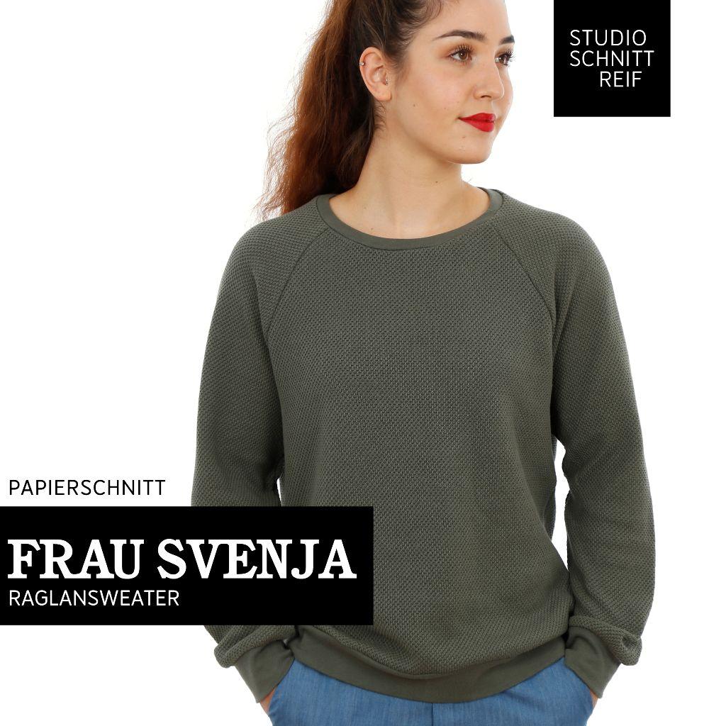 Papierschnittmuster Raglanpulli Frau Svenja XS-XXL