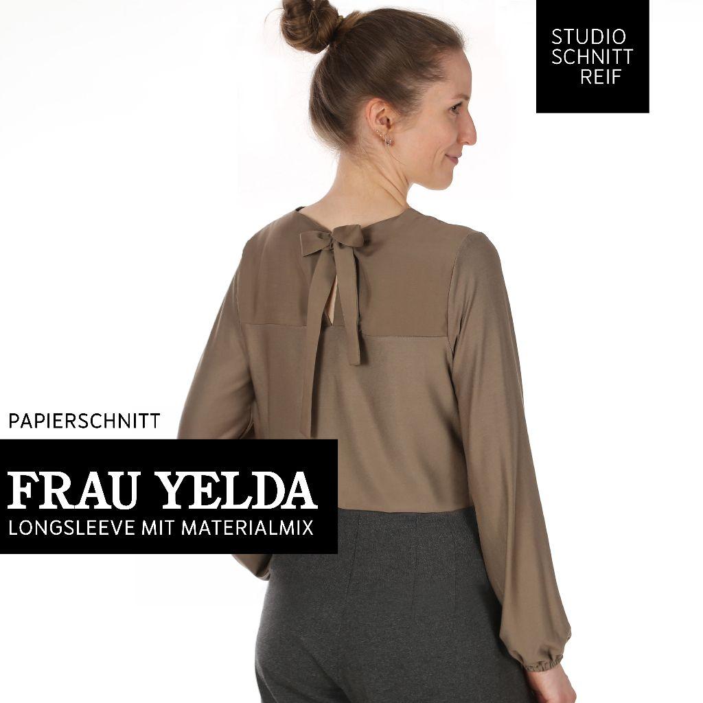 Papierschnittmuster Jerseybluse Frau Yelda XS-XXL
