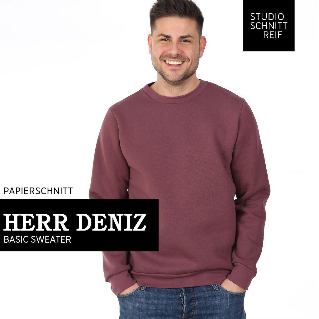 Papierschnittmuster Männer Sweatshirt Herr Deniz XS-XXL