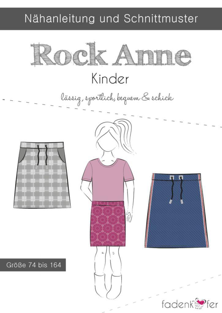 Papierschnittmuster Rock Anne Gr. 74-164