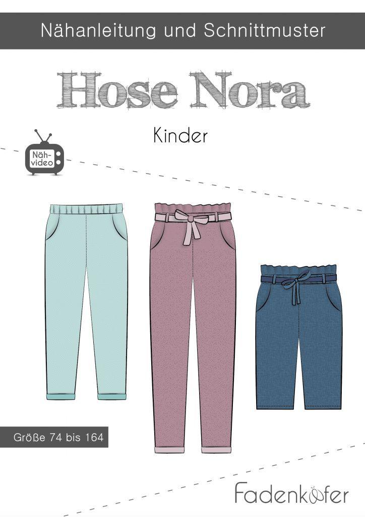 Papierschnittmuster Hose Nora Gr. 74-164