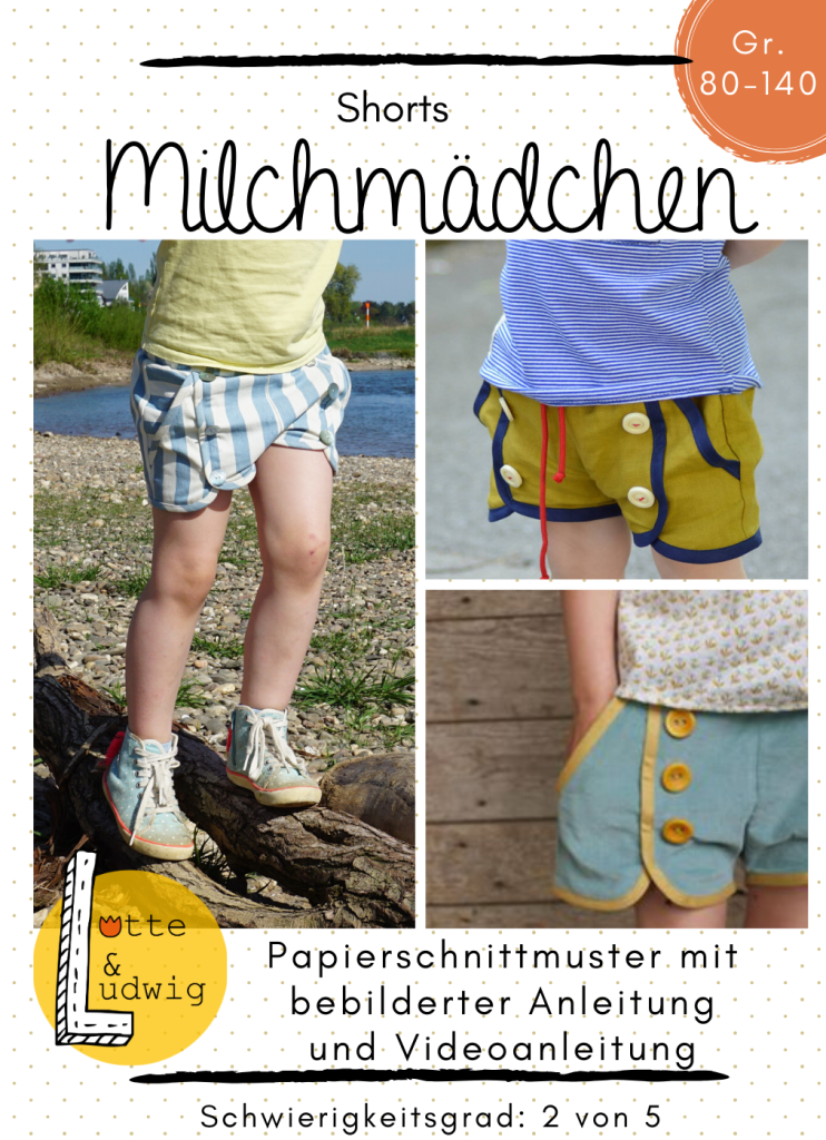 Milchmädchen Kids maritime Shorts Gr. 80-140 Schnittmuster